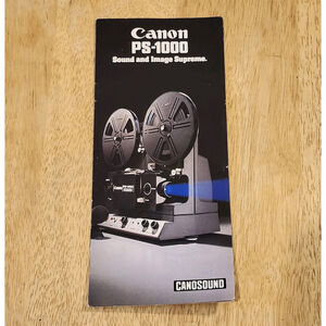 *4 for $30* Canon PS-1000 CANOSOUND Camera Manual Brochure - 8mm Sound Film Pr